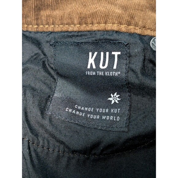 Kut From The Kloth Diana Skinny Corduroy Pants Womens 10P Brown Hi Rise Stretch - Picture 5 of 12